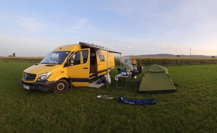 Sunnie – Unser wunderschön gestalteter Campervan mit 2 Schlafplätzen