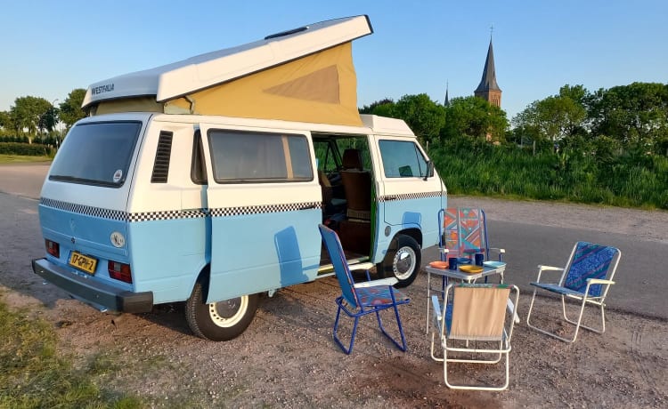 Stitch – Retro 5p Volkswagen Westfalia campervan uit 1982 Stitch