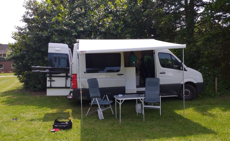 Vrijheid – Bus VW Crafter 2p de 2014, complet, spacieux et cosy