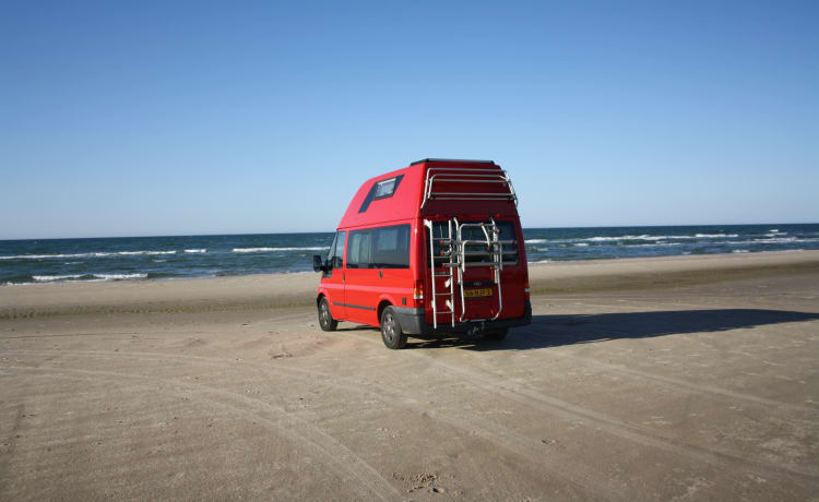 Het rode monster – Camper per piccole famiglie da incasso ufficiale Westfalia 5p ideale