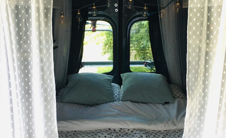 Zus – Hip camper van Zus. Very nicely decorated.