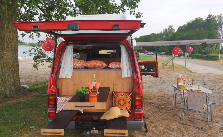 Super cool retro bus camper