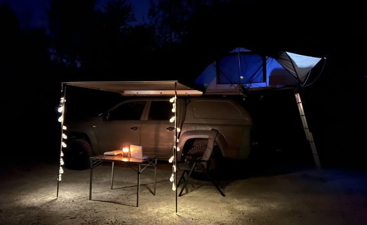 Rocky – Camping-car tout-terrain Volkswagen Amarok 2p