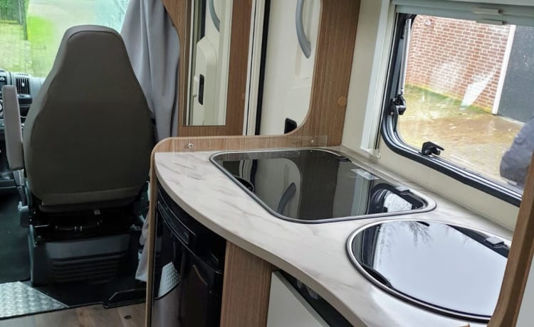 Enjoy our compact and very new luxury motorhome