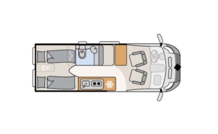 ADVENTURE – Dethleffs Globetrail 640 | 3 person bus camper