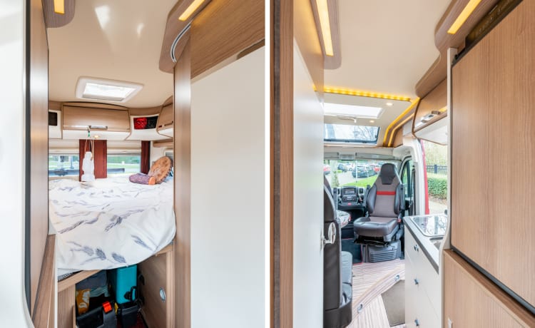 Bus camper Malibu 600 DB GT in perfette condizioni per 2 persone (Sdam)