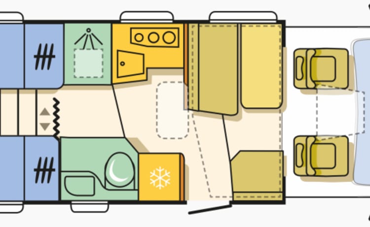 A young, spacious and very complete Adria Matrix Axess