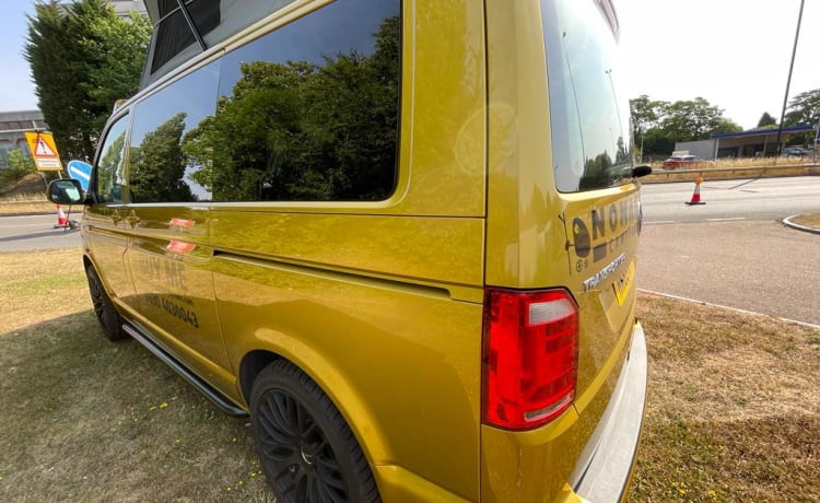 Goldie LONDON – RK69RPY - Aventure avec Goldie, la Volkswagen Nomade à 4 Couchettes