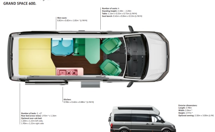 Kali – Volkswagen Grand California 600 (immatricolata nel 2023) 4p