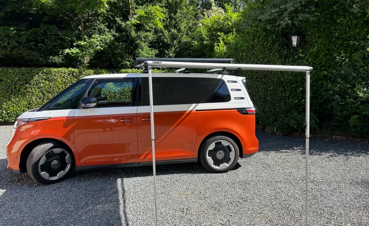 E-Camper – 2-4p VW ID.Buzz (Arancione, 2023) Elettrico