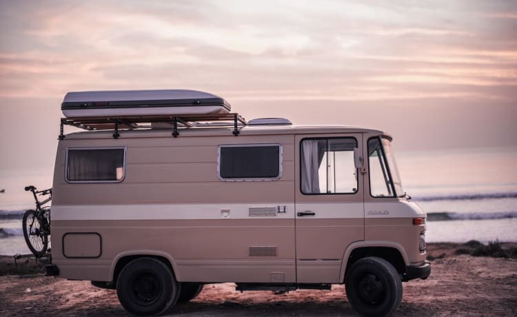 Germaine – Unieke Mercedes oldtimer en off grid camper