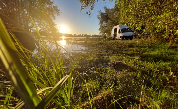 Hippiebus – Handgemaakte echt mooie hippievan met zonnepanelen