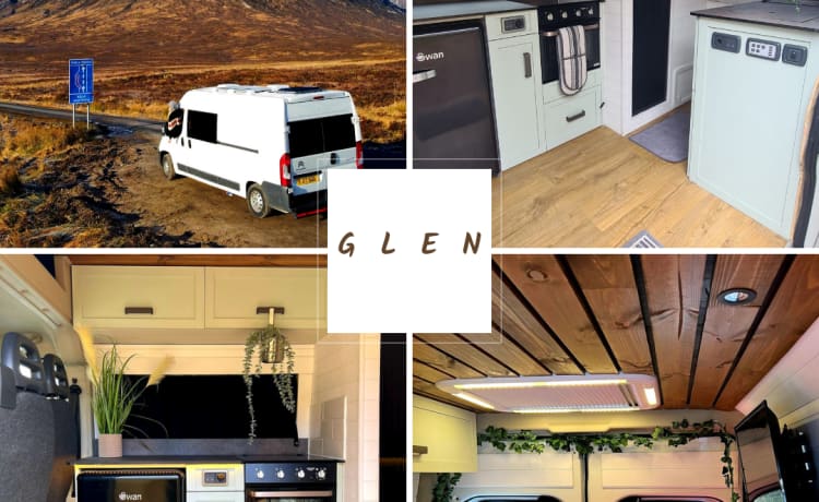 Glen – Camper convertito Citroën Relay L3H2 a 2 posti letto con doccia/WC