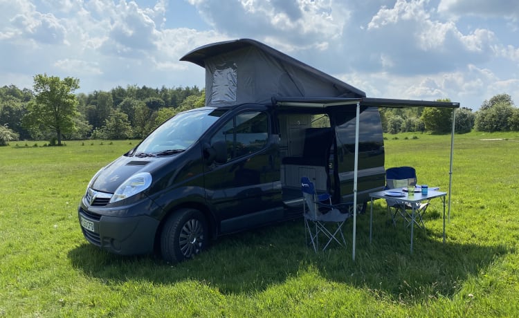 4-persoons Vauxhall-camper **inclusief verzekering**