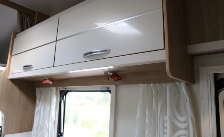 On the road met een Rimor motorhome voor 5 (+1) personen 