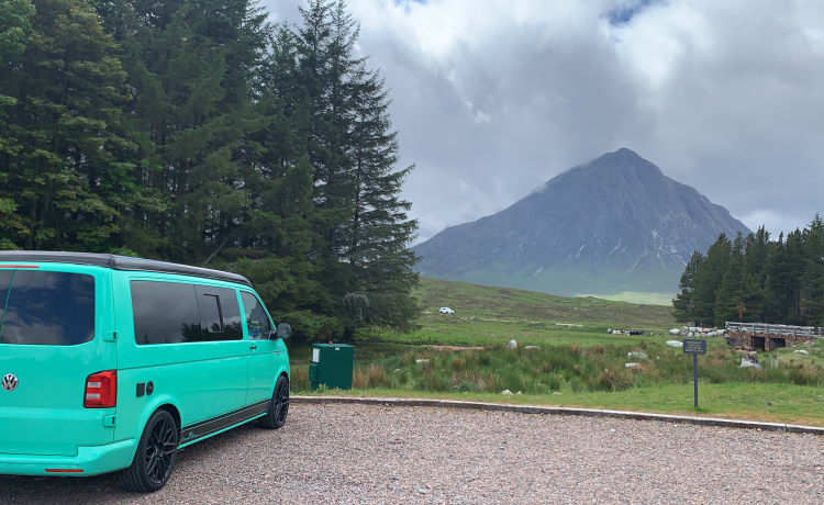 Wee Minty – Luxe VW T6 campervan voor UK Adventures