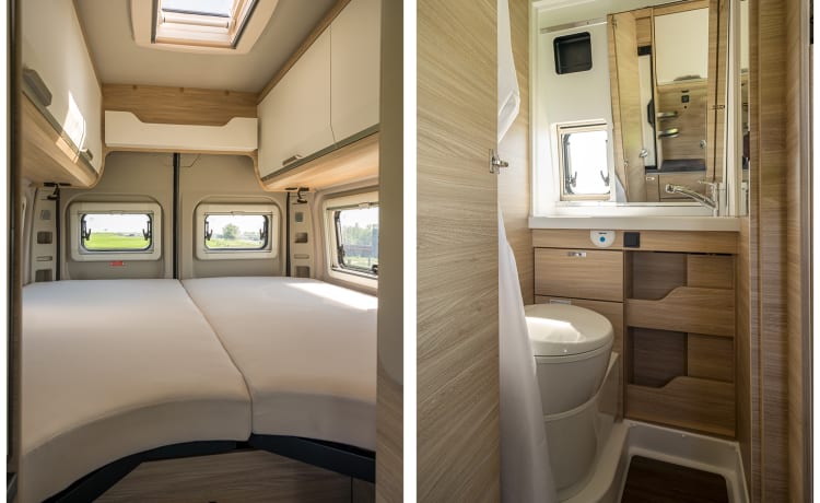 Camper autobus super lussuoso, nuovo e spazioso, per persone alte, automatico