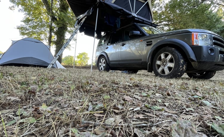 Land Rover Discovery 3 avec tente de toit 4p à partir de 121,00