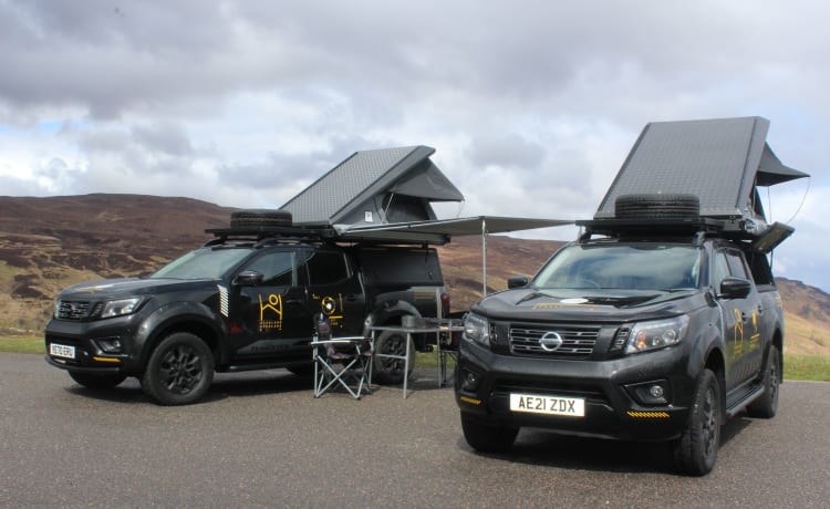 Highland Overland - Shackleton  – Overland Trucks te huur in de Schotse Hooglanden (Inverness Airport)