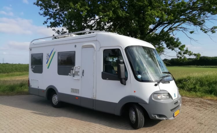 Onze 'Koos', een tof campertje!  – 2p Fiat integriert ab 2002