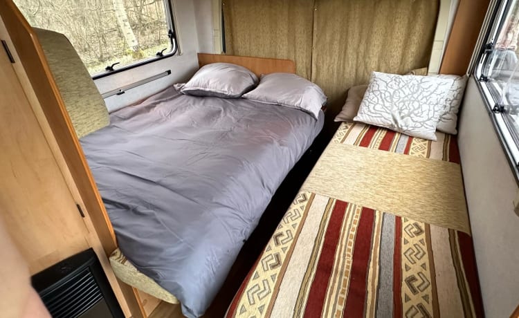 Camper Sharky perfect voor jouw avontuur – Incredibile Fiat Alcove 5p del 2007 🚐 (può essere ritirata anche a Groningen)