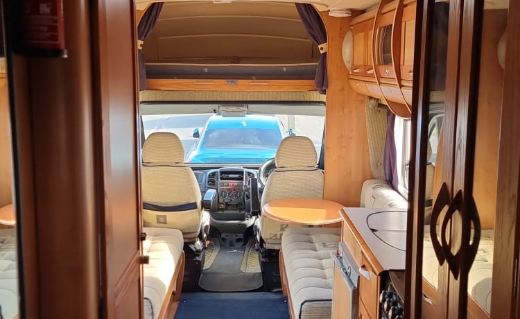 The big one  – 6 berth Autotrail bus from 2005,insurance,included