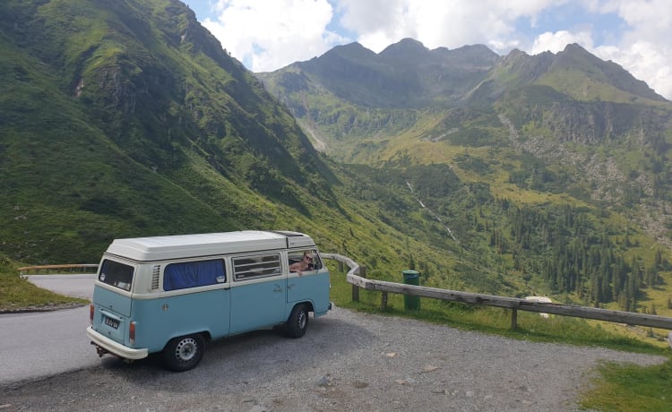 Brum – Volkswagen T2 baby blue with 6 cylinder