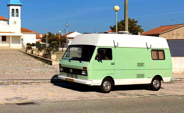 Samba – "Samba bus" Volkswagen LT 28 Vert menthe