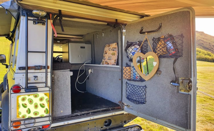 Silver Belle – Land Rover Camper für Paare und Familien. 4x4 für wildes Campingabenteuer