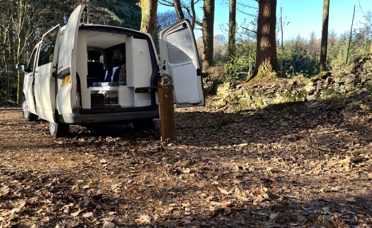 Camping-car Volkswagen Transporter T5 à 2 places récemment converti