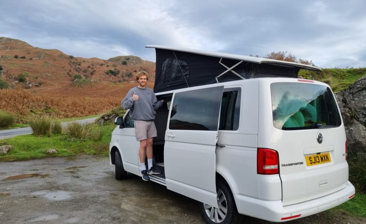 4 Schlafplätze VW T5 LWB – Lake District 