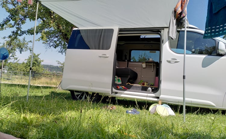 Der Campster – geweldige bus met 4 bedden of 5 zitplaatsen - alles wat je nodig hebt ;-)!