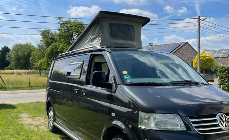 Van VW T5 avec pop-up