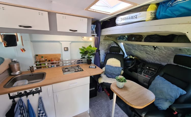 Libe – Compacte bus camper, perfect voor fietsers en andere avonturiers!