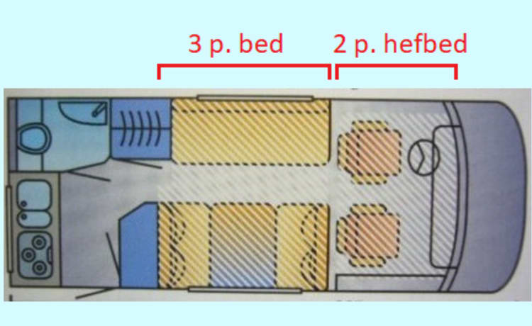 Cozy 5-person Hymer integral camper