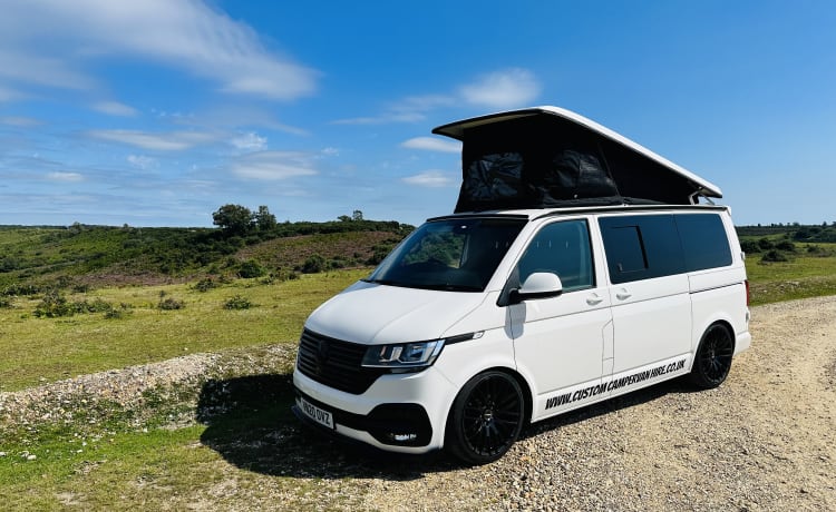 4 berth Volkswagen Transporter campervan from 2020