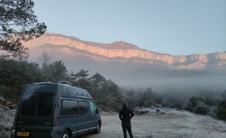 Bussie/rustig aan wagen – Bus Renault 2p de 2003 : Pour les camping-cars sportifs et éoliens