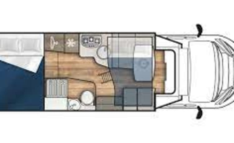 NU NIEUW IN DE VERHUUR – > Almost new, Luxury, Complete, Camper for 2-4p