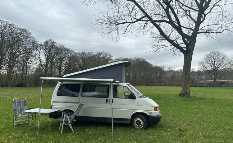 het witte schaap – 4p Volkswagen campervan uit 1997