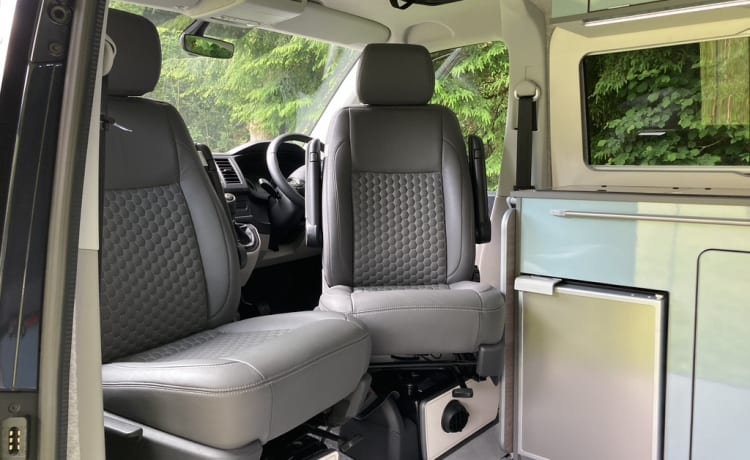 Ruthern –  VW T6  beautifully converted by Ecowagon.  Pitch available