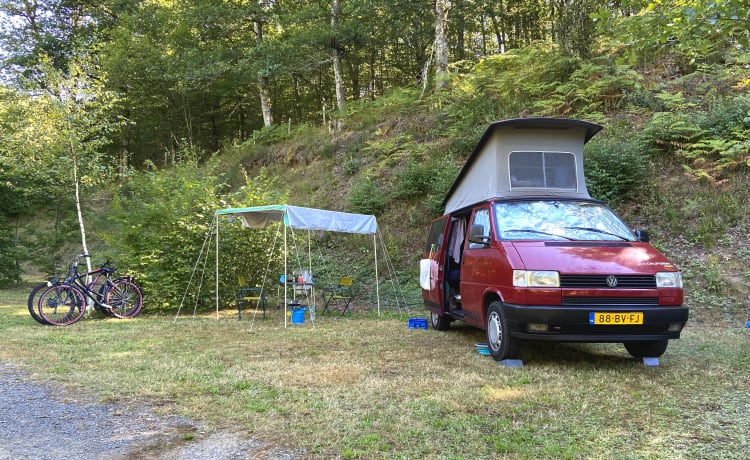 Robusto autobus VW T4 California pronto per l'avventura!