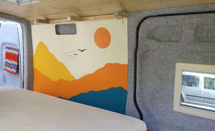 In un'avventura con il nostro spazioso camper 2-6p (convertito VW Crafter)