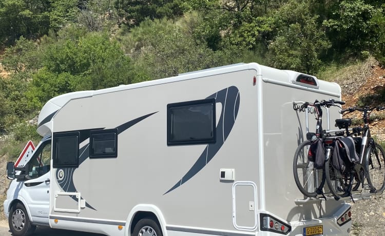 3p Chausson 2019 portabiciclette regolabile elettricamente per 2 biciclette