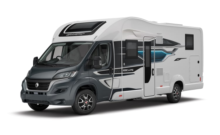 Modèle de lit d'îlot de luxe Swift Escape 694 2023