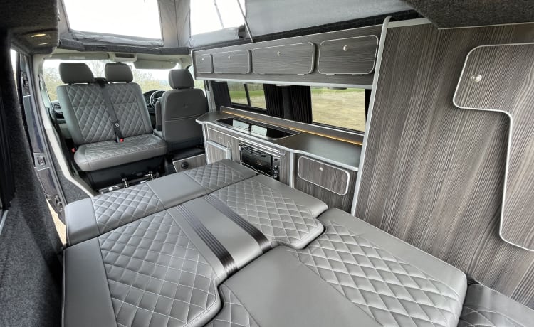 Wallis  – High Spec VW T6 CamperKing Conversion.  Sleeps 4 & Seats 5