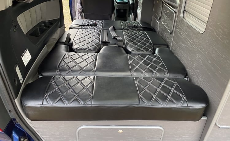 Cyanocitta – Toyota Alphard Campervan, 4WD, 4 zitplaatsen, 4 slaapplaatsen * met verwarming, automaat.