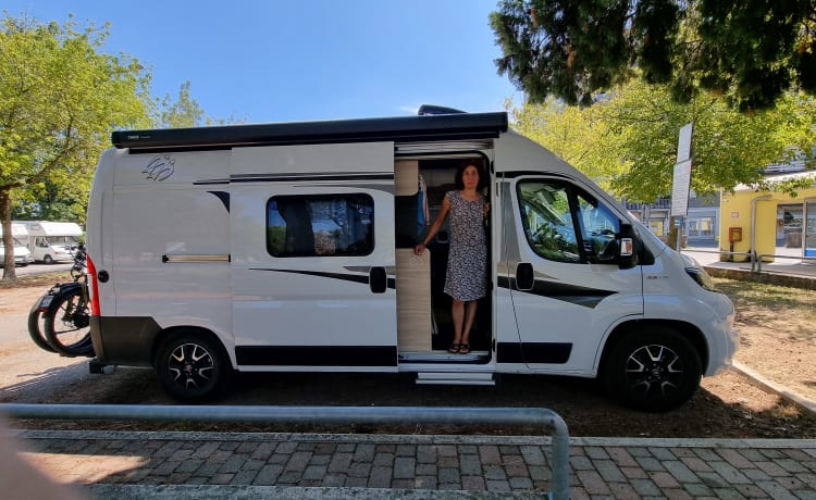 Globus – Camping-car bien équipé et confortable avec une vue unique