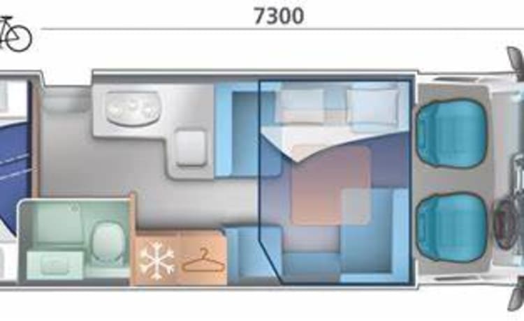 Mabel – Nouveau camping-car de luxe 4-5 couchettes modèle 2022 RollerTeam 707