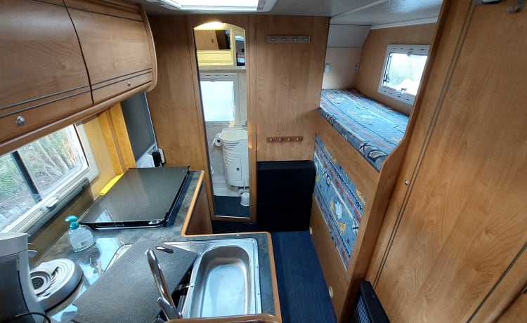 De Camper – Fijne Ruime Fiat Bavaria 7p met XL luik