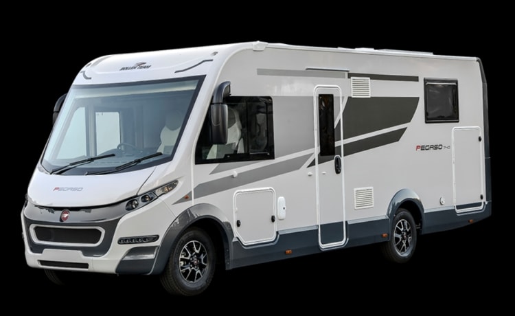 Bellissimo camper di lusso completamente attrezzato.